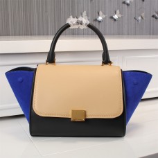 Celine Големи Трапецовидни Бежови Черни Сини Велурени Боти