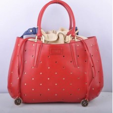 Чанта Fendi B Fab от естествена кожа с голяма горна дръжка в червено Чанта Fendi B Fab от естествена кожа с голяма горна дръжка в червено