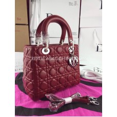 AAA Dior Lady Червена чанта по подразбиране