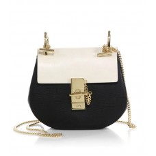 Chloe Drew Mini Bicolor Crossbody Чанта Черна