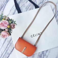 Чанта Celine с оранжева каишка и презрамка Palmelato