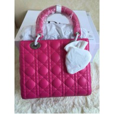 Реплика на кожена чанта Dior Lady Totes в червено