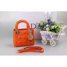 Реплика Dior Lady Default Lambskin Orange