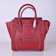 Чанта за багаж Celine Medium, червено-синя, 26 см