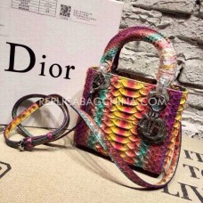 Реплика Dior Lady Totes чанта от телешка кожа в лилаво