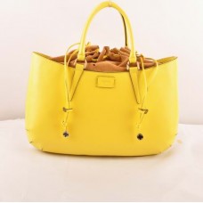 Голяма чанта с горна дръжка от кожа Fendi B Fab в лимоненожълт цвят Ferrari Голяма чанта с горна дръжка от кожа Fendi B Fab в лимоненожълт цвят Ferrari