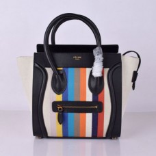 Celine чанта за багаж с размер Medium Black Rainbow Stripe