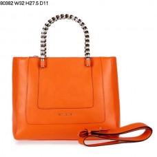 Bvlgari Нова Чанта от Телешка Кожа Serpenti в Оранжево 80382