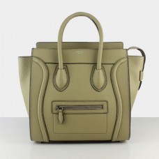 Голяма чанта за багаж Celine в бежово сива кожена чанта