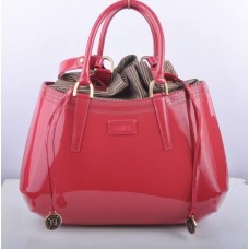 Голяма чанта с горна дръжка от лачена кожа Fendi B Fab Peach Голяма чанта с горна дръжка от лачена кожа Fendi B Fab Peach