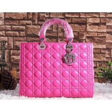 Реплика Dior Lady Default естествена кожа червена цена