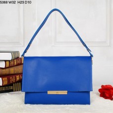 Чанта през рамо Celine Blade Flap от телешка кожа, синя 5368