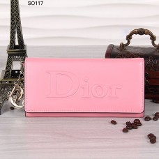 Портфейл с капак Christian Dior в розово 117 цвята