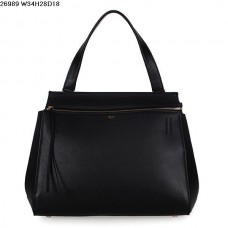 Чанта от телешка кожа Celine EDGE, черна, 26938