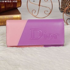 Christian Dior Многоцветен лилав/розов портфейл с капак 119
