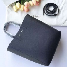Малка чанта Celine Cabas от черна кожа Малка чанта Celine Cabas от черна кожа