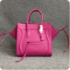 Кожени чанти Celine Boston Deep Rose