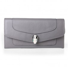 Bvlgari Serpenti оригинален кожен портфейл каки 201302