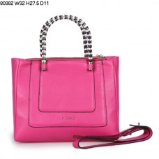 Bvlgari Нова чанта от телешка кожа Serpenti, цвят фуксия 80382