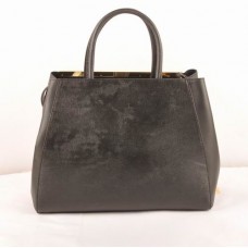 Чанта Fendi 2jours с черна кръстосана вена/кожа Ferrari среден размер Чанта Fendi 2jours с черна кръстосана вена/кожа Ferrari среден размер
