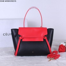 Чанта за колан Celine от естествена телешка кожа, черна роза