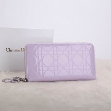 Портфейл Dior Escapade от лакирана кожа D0811 Лавандулов