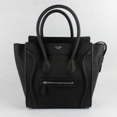 Чанта за багаж Celine Medium Luggage Tote в неоново черно