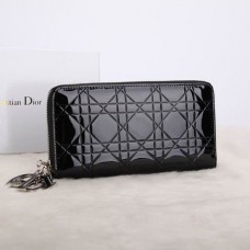 Портфейл Dior Escapade от лакирана кожа D0811 черен