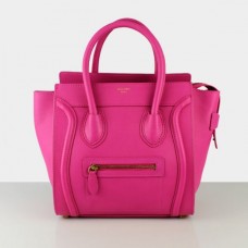 Чанта за багаж Celine Medium Luggage Tote от розова кожа