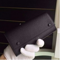 Многофункционален портфейл Celine от черна кожа Epsom