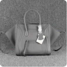Чанти от телешка кожа Celine Boston Square сиви Чанти от телешка кожа Celine Boston Square сиви