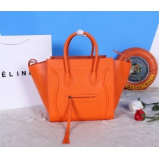 Чанти от телешка кожа Celine Boston Orange Square Чанти от телешка кожа Celine Boston Orange Square