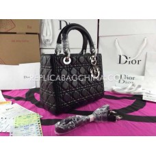Реплика Dior Lady Totes кожена черна чанта