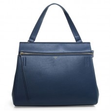Оригинална кожена чанта Celine EDGE, тъмносиня, 3405