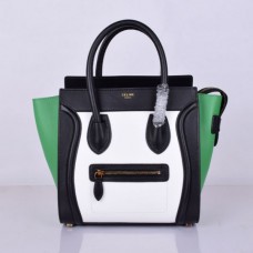 Чанта за багаж Celine Medium Black White Green