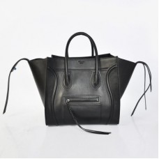 Чанти Celine от телешка кожа в черно