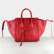 Чанти от телешка кожа Celine Red Boston Чанти от телешка кожа Celine Red Boston