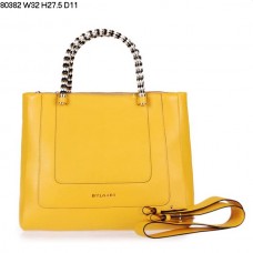 Bvlgari Нова Чанта от Телешка Кожа Serpenti, Жълта 80382