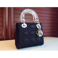 Реплика Dior Lady Damska Damska Damska Koza Black
