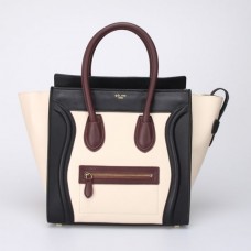 Голяма чанта за багаж Celine, черно-бяла, за вино Голяма чанта за багаж Celine, черно-бяла, за вино