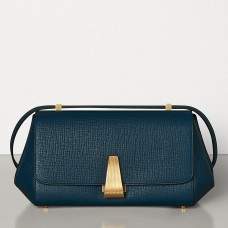 Малка ъглова чанта Bottega Veneta BV в тъмносиньо палмелато Малка ъглова чанта Bottega Veneta BV в тъмносиньо палмелато
