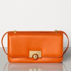 Класическа чанта Bottega Veneta BV от оранжева френска телешка кожа Класическа чанта Bottega Veneta BV от оранжева френска телешка кожа