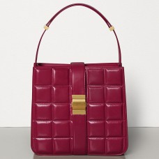 Bottega Veneta Подплатена чанта Marie от телешка хартия Amaranto