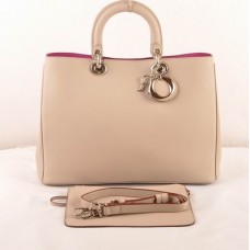 Чанта Dior Diorissimo Jumbo от бежова оригинална кожа (златни обковни елементи) 602