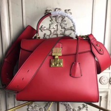 Чанта Dior DiorAddict от червена телешка кожа