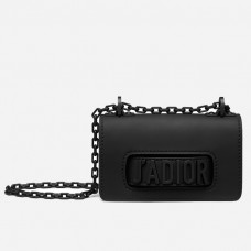 Чанта Dior Mini J'Adior от черна ултра матова телешка кожа