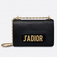 Черна чанта с капак Dior J'Adior от телешка кожа
