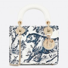 Мини чанта Dior Toile De Jouy с верижка Мини чанта Dior Toile De Jouy с верижка