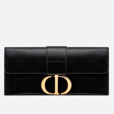 Чанта Dior 30 Montaigne Clutch от черна агнешка кожа