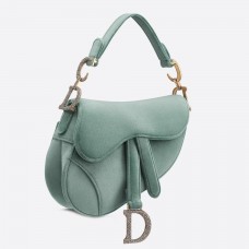 Мини чанта Dior в морскозелен кадифе